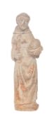 18TH CENTURY BATH STONE FIGURE OF ST FRANCIS OF ASSISI