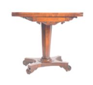 19TH CENTURY WILLIAM IV GAMES CARD FOLD OVER TOP TABLE