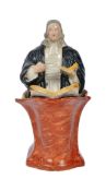 19TH CENTURY VICTORIAN STAFFORDSHIRE FIGURE OF JOHN WESLEY