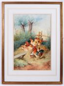 FREDERICK E VALTER - 19TH CENTURY 1897 WATERCOLOUR ON PAPER