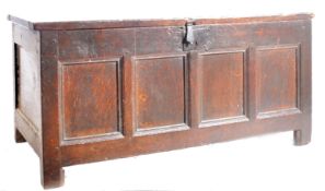 GEORGE III 18TH CENTURY COUNTRY OAK COFFER CHEST