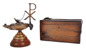 EARLY 20TH CENTURY BRASS & BRONZE TOC H 'LAMP OF MAINTENANCE'