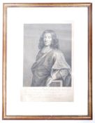 JACQUES CHEREAU - 18TH CENTURY ENGRAVING OF PIERRE BAYLE