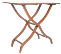 VICTORIAN 19TH CENTURY MAHOGANY COACHING TABLE STAND