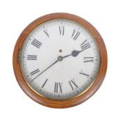 19TH CENTURY VICTORIAN FUSEE MOVEMENT STATION 24HR CLOCK