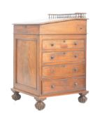 WILLIAM IV 19TH CENTURY MAHOGANY DAVENPORT DESK