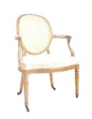 18TH CENTURY FRENCH LOUIS XV GILT WOOD ARMCHAIR