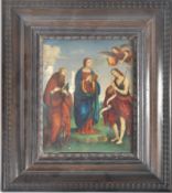 19TH CENTURY ECCLESIASTICAL OIL ON BOARD