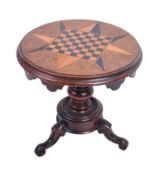 19TH CENTURY VICTORIAN MINIATURE TILT TOP TABLE