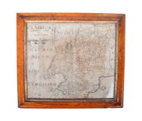 PEMBROKE - WILLIAM KIP - 17TH CENTURY ENGRAVED MAP OF WALES