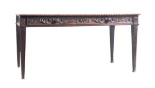 GEORGE III 18TH CENTURY OAK LIBRARY WRITING DESK TABLE