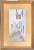 JOHN WHITE RI (1851-1933) CORNISH WATERCOLOUR PAINTING