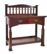 SHAPLAND & PETTER ARTS & CRAFTS WALNUT CONSOLE HALL TABLE