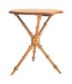 LATE 19TH CENTURY VICTORIAN GILT WOOD & GESSO GYPSY TABLE