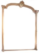 LARGE 7FT 19TH CENTURY OVERMANTEL MIRROR