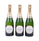 THREE BOTTLES OF LAURENT PERRIER LA CUVEE BRUT 750ML