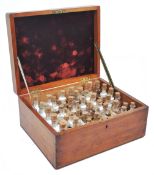 19TH CENTURY VICTORIAN MAHOGANY CASED HOMEOPATHIC SET