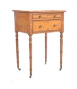 19TH CENTURY GEORGE III BIRDS EYE MAPLE TWO DRAWER CHEST