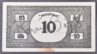 THE GREAT TRAIN ROBBERY - RONNIE BIGGS MONOPOLY BANK NOTE
