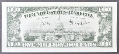 THE GREAT TRAIN ROBBERY - BIG JIM HUSSEY SIGNED NOTE