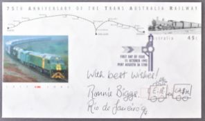 THE GREAT TRAIN ROBBERY - RONNIE BIGGS SIGNED FDC