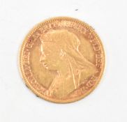 QUEEN VICTORIA 1898 22CT GOLD HALF SOVEREIGN