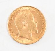 EDWARD VII 1906 22CT GOLD HALF SOVEREIGN