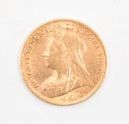 QUEEN VICTORIA 1900 22CT GOLD HALF SOVEREIGN