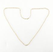 HALLMARKED 9CT GOLD ROLO CHAIN NECKLACE