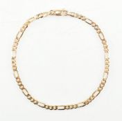 HALLMARKED 9CT GOLD FIGARO LINK CHAIN