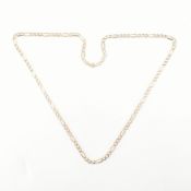 HALLMARKED 9CT GOLD FIGARO CHAIN NECKLACE
