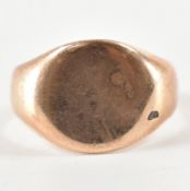 HALLMARKED 9CT GOLD ROSE GOLD SIGNET RING