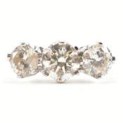 WHITE GOLD & DIAMOND THREE STONE RING