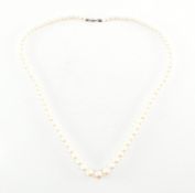 1930s 9CT GOLD & CULTURED PEARL NECKLACE
