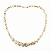 HALLMARKED 9CT BICOLOUR GOLD NECKLACE