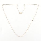 HALLMARKED 9CT GOLD BOX CHAIN NECKLACE