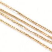 VINTAGE 9CT GOLD HERRINGBONE CHAIN BRACELET