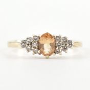 HALLMARKED 9CT GOLD DIAMOND CLUSTER RING