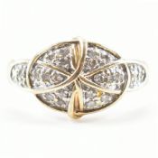 HALLMARKED 9CT GOLD & DIAMOND RING