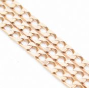 HALLMARKED 9CT GOLD CURB LINK CHAIN NECKLACE