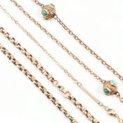 TWO VICTORIAN GOLD CHAINS