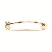 GOLD SAFETY PIN BROOCH