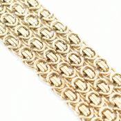 HALLMARKED 9CT GOLD BYZANTINE CHAIN NECKLACE