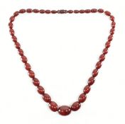 VINTAGE CHERRY BAKELITE BEAD NECKLACE