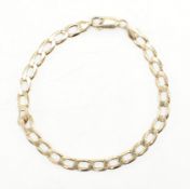 HALLMARKED 9CT GOLD CURB LINK CHAIN BRACELET