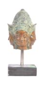 20TH CENTURY CHINESE THAI PHRA PHROM BRONZE HEAD