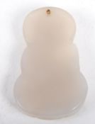 EARLY 20TH CENTURY CHINESE CARVED JADE GUANYIN PANEL