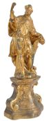 18TH CENTURY CARVED GILTWOOD FIGURE OF KING WENCESLAS