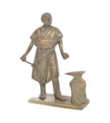 19TH CENTURY BRONZE BLACKSMITH FIGURINE