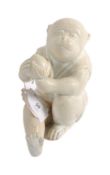 19TH CENTURY HIRADO PORCELAIN MONKEY